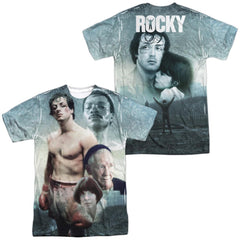 Rocky Montage (Front/Back Print) Men's Regular Fit Polyester Short-Sleeve T-Shirt