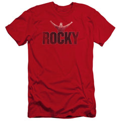 Rocky Victory Distressed Men's Ultra-Soft 30/1 Cotton Slim Short-Sleeve T-Shirt