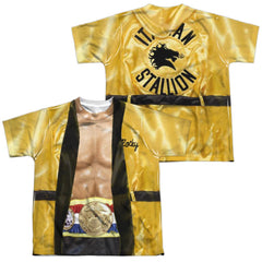 Rocky Yellow Robe (Front/Back Print) Youth Regular Fit Poly Short-Sleeve T-Shirt