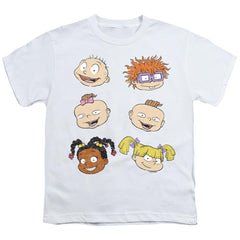 Rugrats Character Heads Youth 18/1 100% Cotton Short-Sleeve T-Shirt