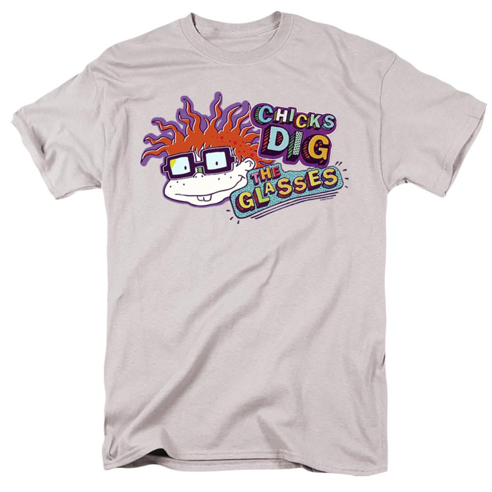 Rugrats Chicks Dig The Glasses Badge Men's 18/1 Cotton Short-Sleeve T-Shirt