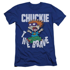 Rugrats Chuckie The Brave Men's Ultra-Soft 30/1 Cotton Slim Short-Sleeve T-Shirt