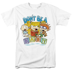 Rugrats Don't Be A Baby Blocks Men's 18/1 Cotton Short-Sleeve T-Shirt