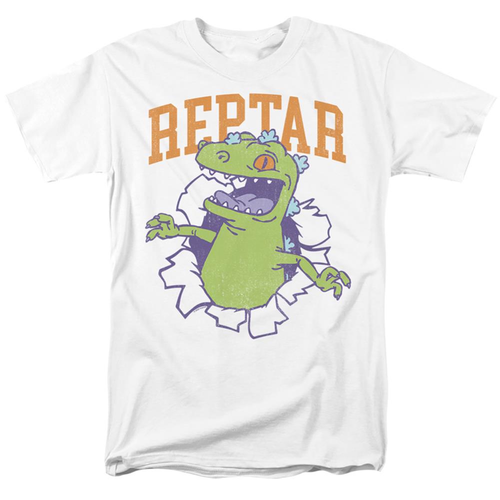 Rugrats Reptar Shirt Rip Men's 18/1 Cotton Short-Sleeve T-Shirt