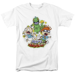Rugrats Tommy And Chucky Rept-Ahhhhh! Men's 18/1 Cotton Short-Sleeve T-Shirt