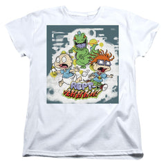 Rugrats Tommy And Chucky Rept-Ahhhhh! Women's 18/1 Cotton Short-Sleeve T-Shirt