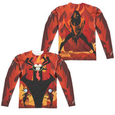 Samurai Jack Akus Wrath (Front/Back Print) Men's Regular Fit Polyester Long-Sleeve T-Shirt