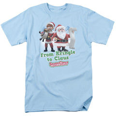 Santa Claus Is Comin To Town Kringle To Claus Men's 18/1 Cotton Short-Sleeve T-Shirt