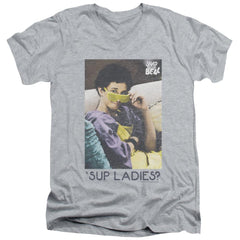 Saved By The Bell Sup Ladies Men's 30/1 Cotton Slim V-Neck T-Shirt