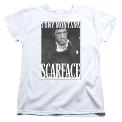 Scarface Business Face Women's 18/1 Cotton Short-Sleeve T-Shirt