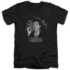 Scarface Smokey Scar Men's 30/1 Cotton Slim V-Neck T-Shirt