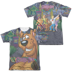 Scooby-Doo Big Dog (Front/Back Print) Men's Regular Fit Poly Cotton Short-Sleeve T-Shirt