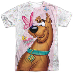 Scooby-Doo Butterfly Men's Regular Fit Polyester Short-Sleeve T-Shirt