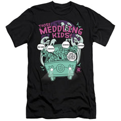 Scooby-Doo Meddling Since 1969 Men's Ultra-Soft 30/1 Cotton Slim Short-Sleeve T-Shirt