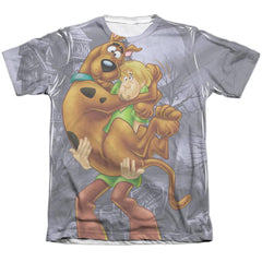 Scooby-Doo Scooby And Shaggy Men's Regular Fit Poly Cotton Short-Sleeve T-Shirt