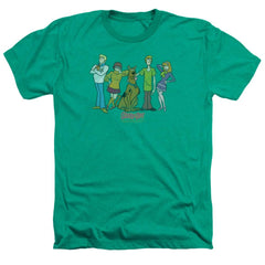 Scooby-Doo Scooby Gang Men's 30/1 Heather 60 40 Poly Short-Sleeve T-Shirt