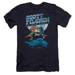 Scott Pilgrim VS. The World Lovers Men's Ultra-Soft 30/1 Cotton Slim Short-Sleeve T-Shirt