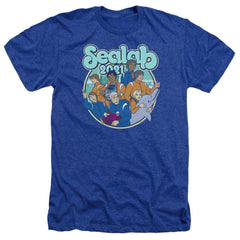 Sealab 2021 Gangs All Here Men's 30/1 Heather 60 40 Poly Short-Sleeve T-Shirt