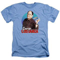 Seinfeld George Men's 30/1 Heather 60 40 Poly Short-Sleeve T-Shirt