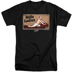 Seinfeld Hello Ladies Men's 18/1 Tall Cotton Short-Sleeve T-Shirt
