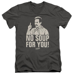 Seinfeld No Soup Men's 30/1 Cotton Slim V-Neck T-Shirt