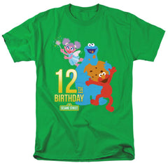 Sesame Street 12th Birthday Men's 18/1 Cotton Short-Sleeve T-Shirt