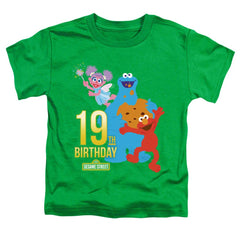 Sesame Street 19th Birthday Toddler 18/1 Cotton Short-Sleeve T-Shirt