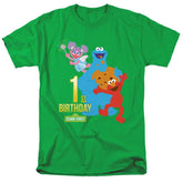 Sesame Street 1st Birthday Men's 18/1 Cotton Short-Sleeve T-Shirt