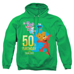 Sesame Street 50th Birthday Men's Pull-Over 75 25 Poly Hoodie
