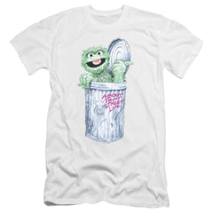 Sesame Street About That Street Life Men's Ultra-Soft 30/1 Cotton Slim Short-Sleeve T-Shirt