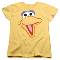 Sesame Street Big Bird Head Women's 18/1 Cotton Short-Sleeve T-Shirt