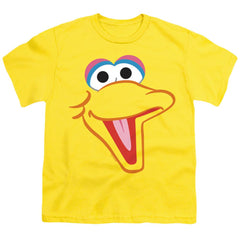 Sesame Street Big Bird Head Youth 18/1 100% Cotton Short-Sleeve T-Shirt