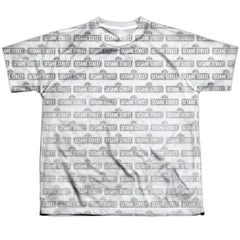 Sesame Street Bw Pattern Youth Regular Fit Poly Short-Sleeve T-Shirt
