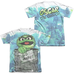 Sesame Street Can It (Front/Back Print) Men's Regular Fit Poly Cotton Short-Sleeve T-Shirt