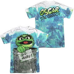 Sesame Street Can It (Front/Back Print) Men's Regular Fit Polyester Short-Sleeve T-Shirt