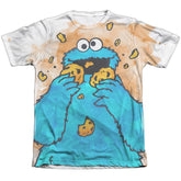 Sesame Street Cookie Crumbs Men's Regular Fit Poly Cotton Short-Sleeve T-Shirt