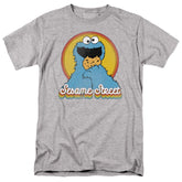 Sesame Street Cookie Monster Layers Men's 18/1 Cotton Short-Sleeve T-Shirt