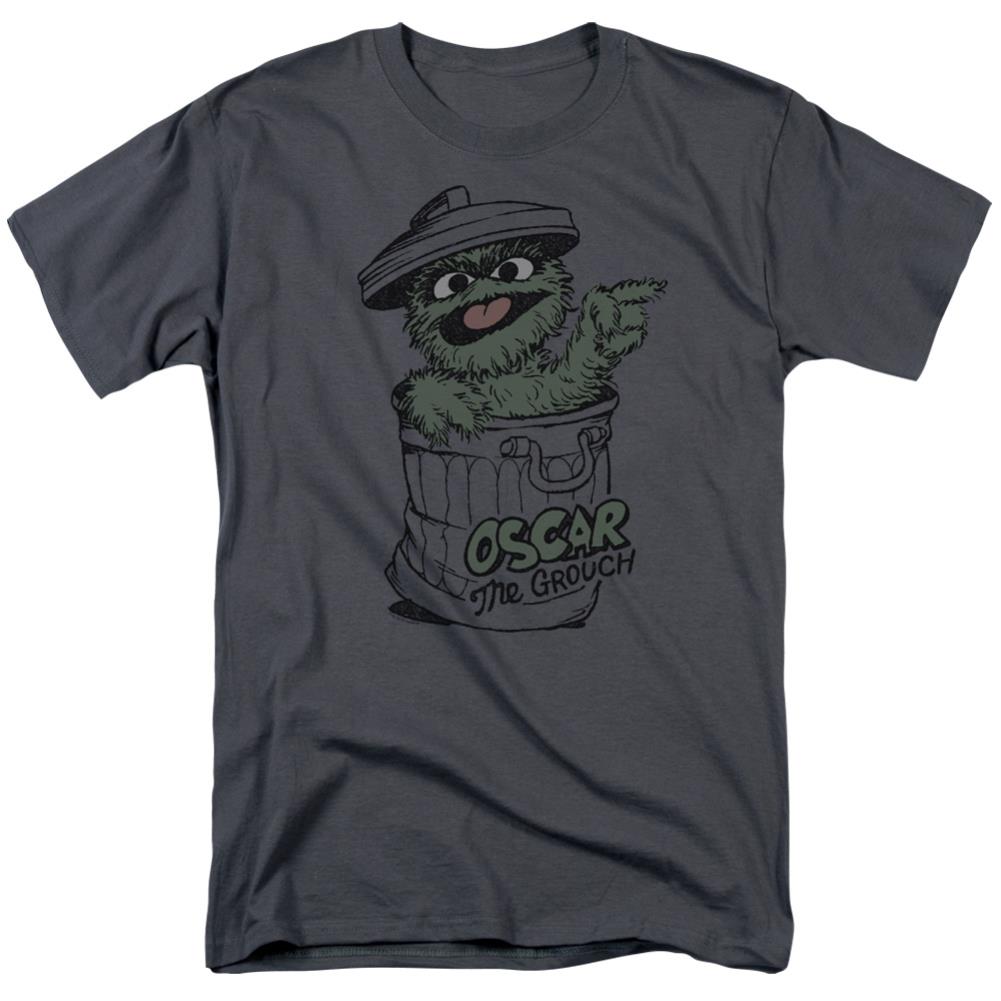 Sesame Street Early Grouch Men's 18/1 Cotton Short-Sleeve T-Shirt