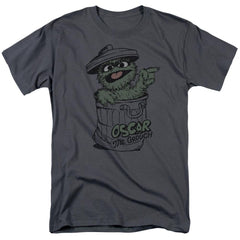 Sesame Street Early Grouch Men's 18/1 Cotton Short-Sleeve T-Shirt