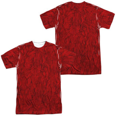 Sesame Street Elmo Costume (Front/Back Print) Men's Regular Fit Polyester Short-Sleeve T-Shirt