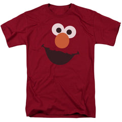Sesame Street Elmo Face Men's 18/1 Cotton Short-Sleeve T-Shirt
