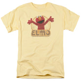 Sesame Street Elmo Iron On Men's 18/1 Cotton Short-Sleeve T-Shirt