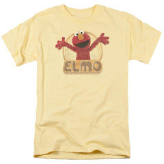 Sesame Street Elmo Iron On Men's 18/1 Cotton Short-Sleeve T-Shirt