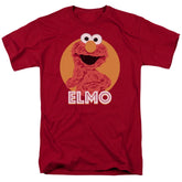 Sesame Street Elmo Scribble Men's 18/1 Cotton Short-Sleeve T-Shirt