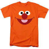Sesame Street Ernie Face Men's 18/1 Cotton Short-Sleeve T-Shirt