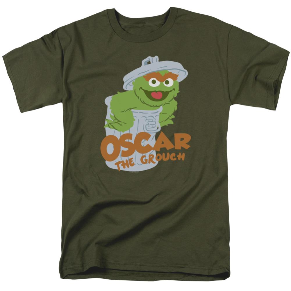Sesame Street Flat Oscar Men's 18/1 Cotton Short-Sleeve T-Shirt