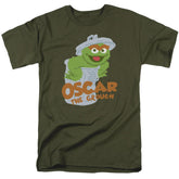 Sesame Street Flat Oscar Men's 18/1 Cotton Short-Sleeve T-Shirt
