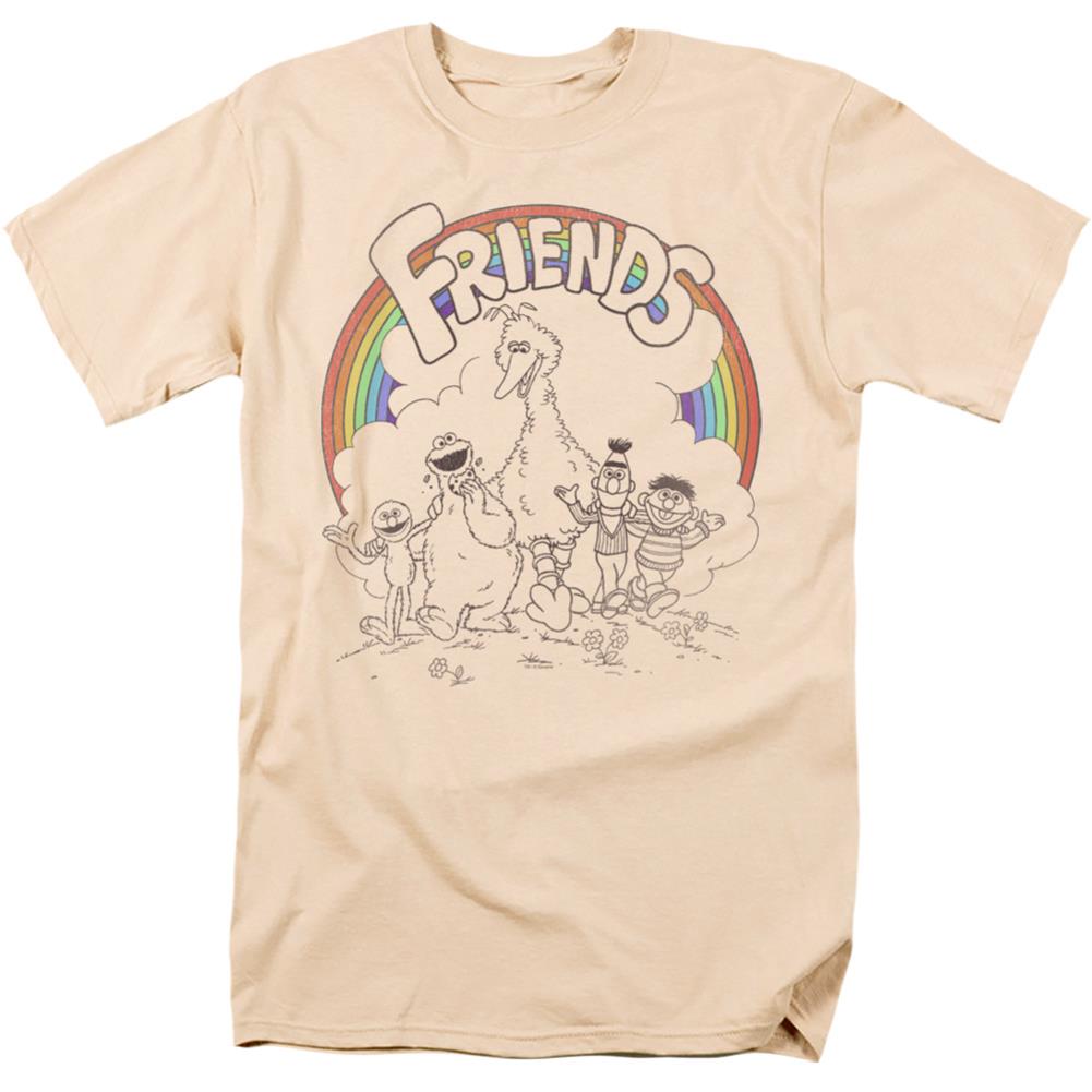 Sesame Street Friends Men's 18/1 Cotton Short-Sleeve T-Shirt