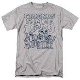 Sesame Street Friends Since Men's 18/1 Cotton Short-Sleeve T-Shirt