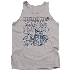Sesame Street Friends Since Men's 18/1 Cotton Tank Top